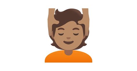 💆🏽 Persona Che Riceve Un Massaggio Carnagione Olivastra Emoji