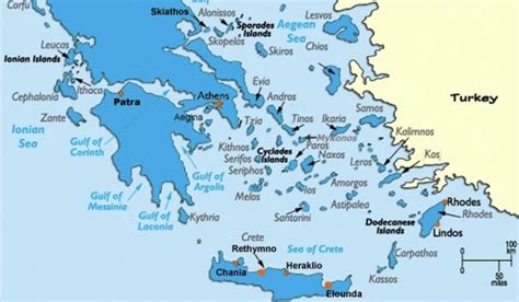 Detaljna Mapa Grčkih Otoka Korisno