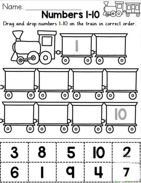 Sequence Number In Correct Numbers 1 10 Interactive Worksheet