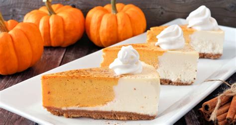 pumpkin swirl cheesecake farmers almanac plan your day grow your life
