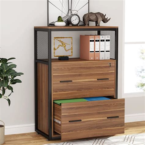 Buy Tribesigns 2 Drawer Lateral File Cabinet With Lock Letterlegal A4
