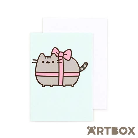 Buy Pusheen T Ribbon Mini Greeting Card At Artbox