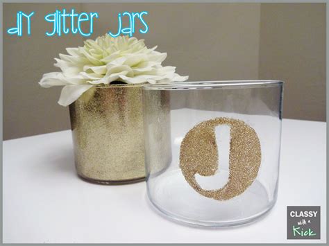 Classy With A Kick Diy Glitter Ified Candle Jars