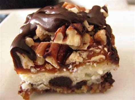 Turtle Cheesecake Bars Just A Pinch Recipes