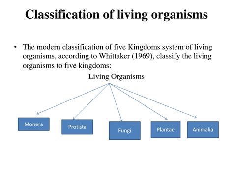 Ppt Classification Of Living Organisms Powerpoint Presentation Free