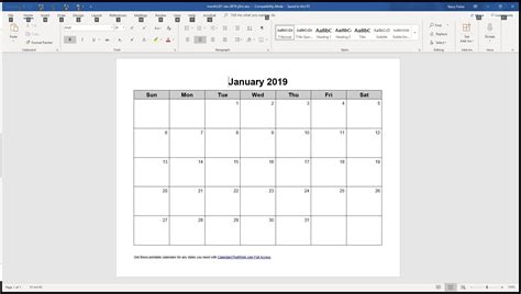 Blank Yearly Calendar Template In Word 2003 Calendar Template Printable