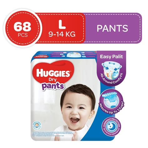 Huggies Dry Pants Large 68 Pcs Shopee Philippines