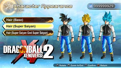 Dragon Ball Xenoverse 2 New Super Saiyan Hair Spike And Transformations