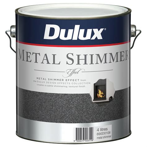 Dulux 4l Design Metal Shimmer Effect Paint Bunnings Australia