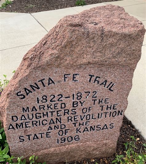 Santa Fe Trail Marker 1 Overland Park 8 Other Markers Daughters Of