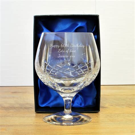 Mayfair 24 Lead Crystal Engraved Brandy Glass