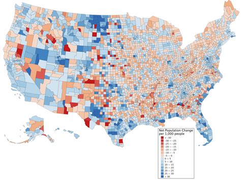 Census Population Change County Maps Business Insider