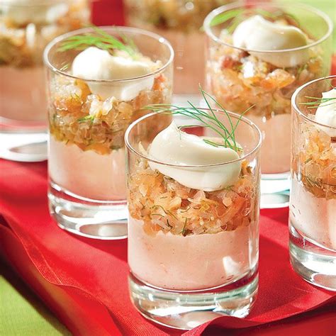 Best salmon mousse recipes from salmon mousse cups recipe. Smoked Salmon Tartare and Lobster Mousse Verrines | Recipe ...
