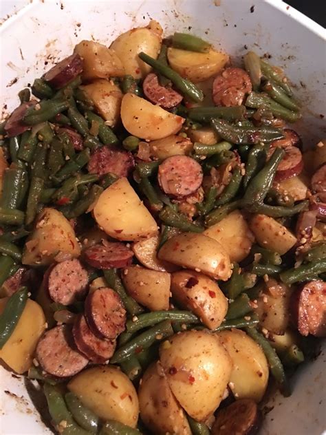 Sausage Green Bean Potato Casserole