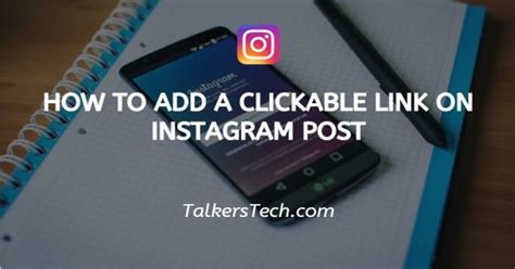 How To Add A Clickable Link On Instagram Post