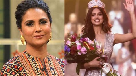 lara dutta s heartfelt note for miss universe 2021 harnaaz sandhu the universe is now your