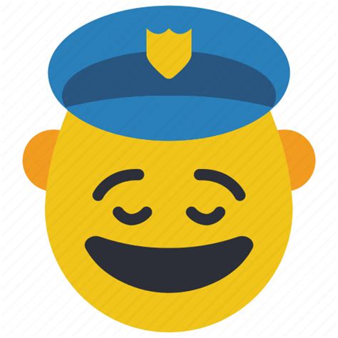 Cop Emojis First Happy Man Police Smiley Icon Download On
