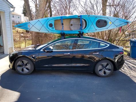 Model 3 Kayaks On Factory Roof Rack Teslamotors