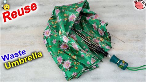 Wow Waste Umbrella Craft How To Recycle Umbrella At Home Diy
