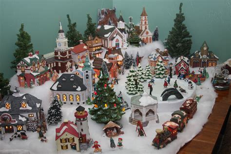 To Add Height To The Back Row Of My Christmas Village I Sometimes Use