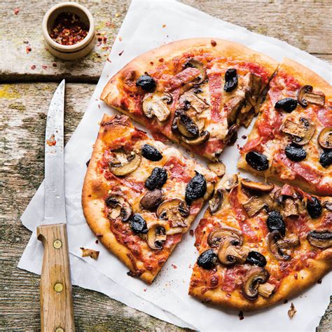 Mushroom Salami And Black Olive Pizza Williams Sonoma Taste