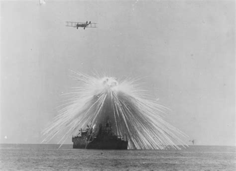 White Phosphorous Bomb Hits Ship In 1921 Dropped From Martin Nbs 1