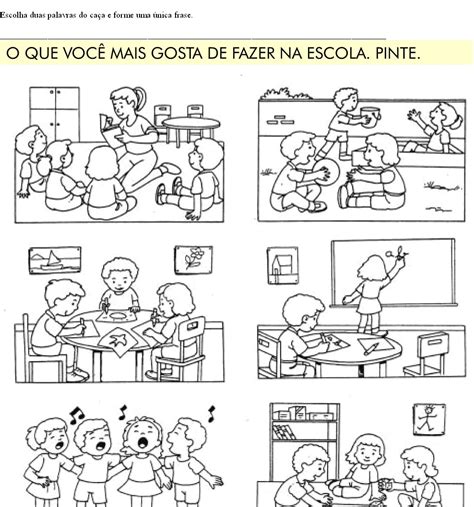 Atividades Sobre A Escola 2o Ano