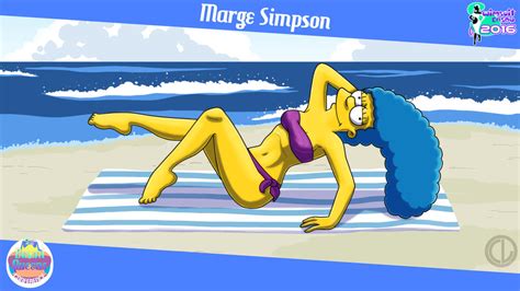 Swimsuit Season 2016 Bikini Queens Marge Simpson By Chesty Larue Art On