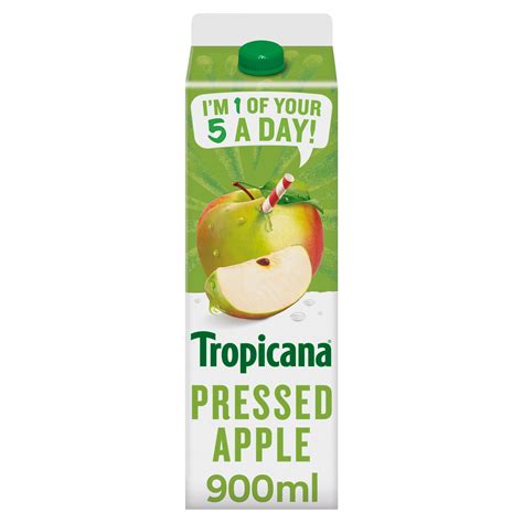 Tropicana Pressed Apple Perfectly Pressed Fruit Juice 900ml Fruit