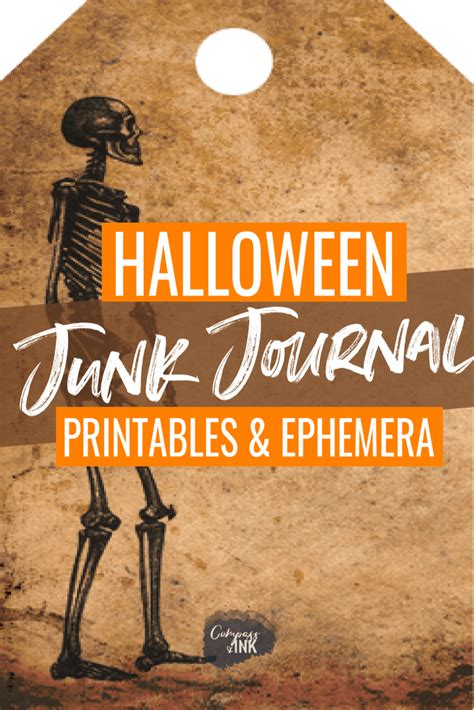 Halloween Junk Journal Printables And Ephemera Compass And Ink