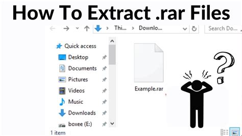 How To Extract Rar Files Windows 10 8 7 Youtube