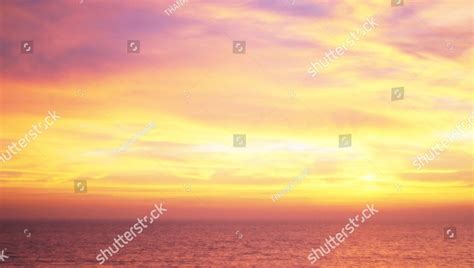 Vivid Twilight Sunset Sky Wonderful Sky After Sunset Over Seacoast