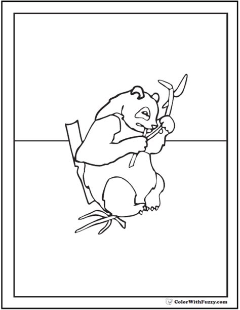 They re now considered vulnerable to extinction. Panda Coloring Pages: Bamboo And Baby Pandas