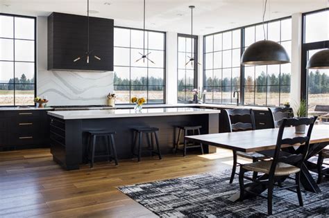 Cozy, functional, and trendy — what more could mixing classic with current, the modern farmhouse's elements still hold onto the comfortable and warm charm of its. Modern Farmhouse - Contemporain - Cuisine - Seattle - par ...