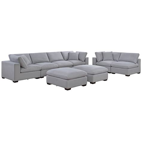 Then you can adapt or add on to what you have if your needs change. Thomasville Fabric Modular Sectional 8pc | Costco Australia