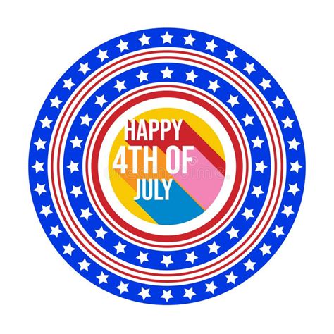 4th July Happy Independence Day Banner Template Design Vector