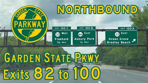 Garden State Parkway Exits 82 To 100 Northbound Youtube
