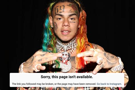 what happened to 6ix9ine s instagram and why has it disappeared the us sun