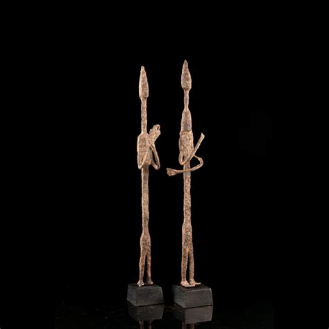 Dogon Primordial Couple African Iron Figures From Mali