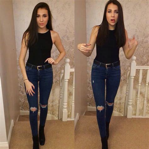 Teen Jeans On Twitter Skinny Brunette Slut In Ripped
