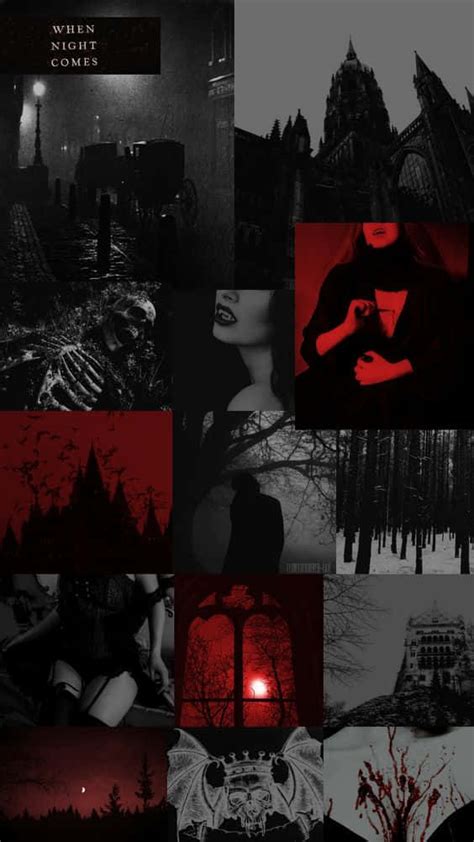 Download Welcome To The Dark World Of Vampire Aesthetics Wallpaper
