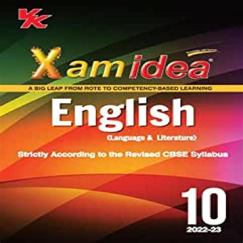 Buy Xam Idea English Book Class 10 Cbse Board Best Reference Books 2023