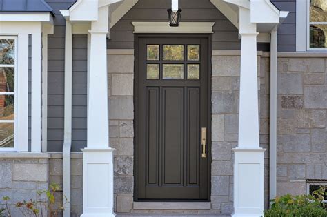 Classic Front Door Solid Wood Entry Door Classsic In Dark Finish