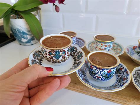 Turkish Coffee Cups Set Turkish Coffee Set Espresso Cups Etsy