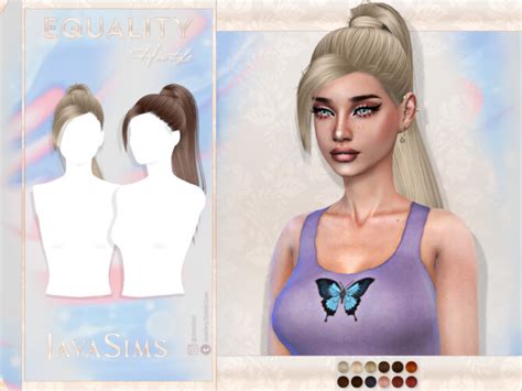 Equality Hairstyle By Javasims At Tsr Sims 4 Updates