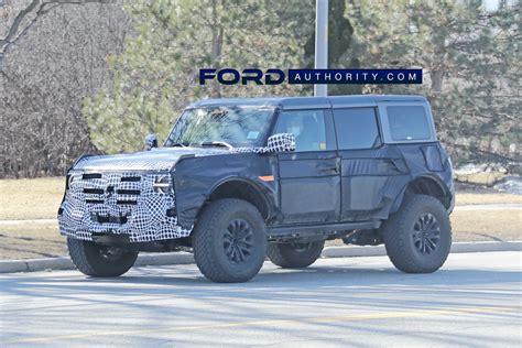 2022 Ford Bronco Raptor In Iconic Silver With Side Graphics Live Gallery