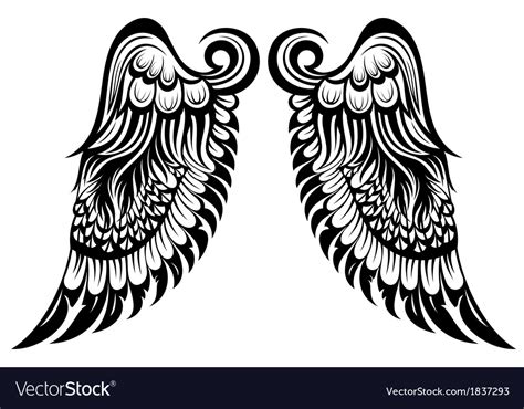 Angel Wings Royalty Free Vector Image Vectorstock