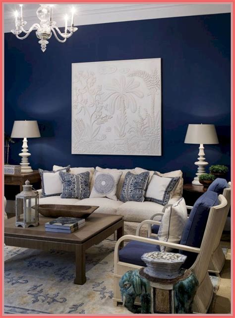 98 Reference Of Interior Design Living Room Navy Blue In 2020 Blue