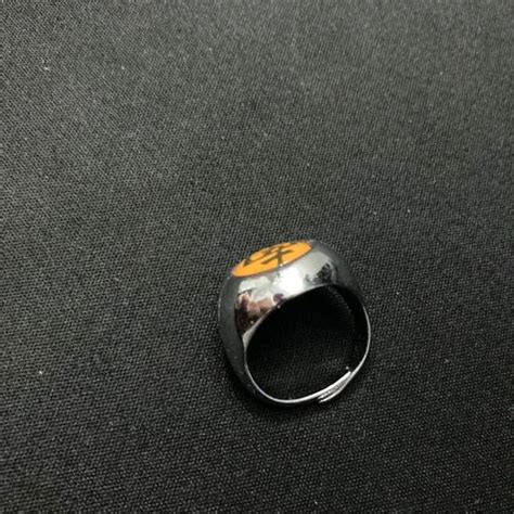 Vintage Stainless Steel Naruto Akatsuki Kisame Ring Adjustable Size