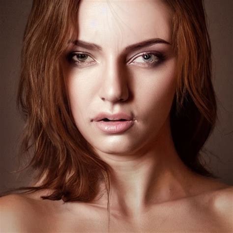 Professional Portrait Photograph Of Gorgeous Sexy Woman White T